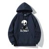 Skull and Letter Print Hoodie Casual Sports Outdoor Pullover Long-sleeved Fun Pattern Sweatshirt Unisex Holiday Gift
