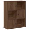 VidaXL Bibliothèque chêne marron 60x24x76,5 cm bois d'ingénierie, étagère à livres, support de rangement, support à livres, 860388