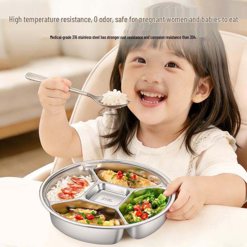 Bozhen Master Chef 316 Stainless Steel Divided Steaming Plate
