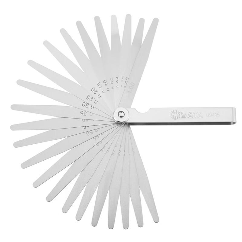 Sata 23-Piece Metric Imperial High-Precision Feeler Gauge Set 23-Piece Set