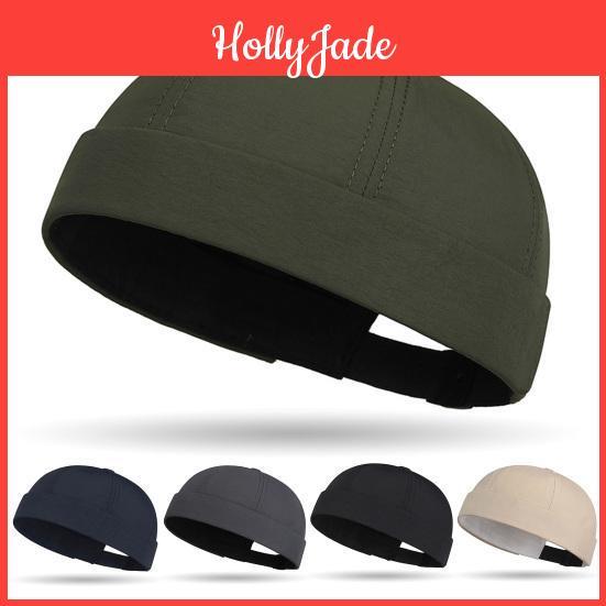 Cap Skull Men Brimless For Quick Dry Breathable Docker Cap