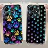 Zachte Telefoonhoesje voor Xiaomi Redmi Note 12 11S 13C 10S A4 12S 14 Pro Plus 13 9 9S 11 14C Kat En Hond Pootafdrukken