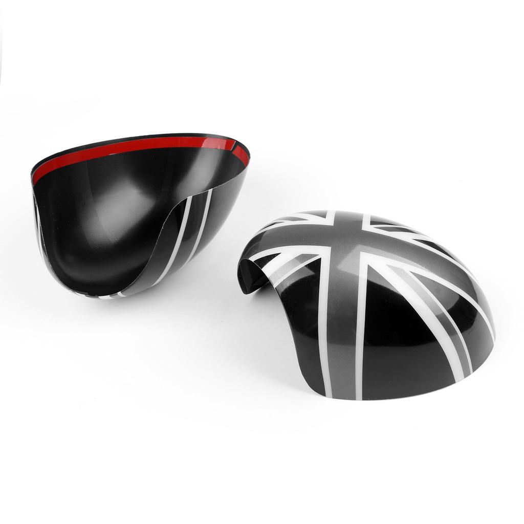 Bruce & Shark 2x Union Jack Wing Mirror Cover for Mini Cooper R55 R56 R57 Power Fold Mirror
