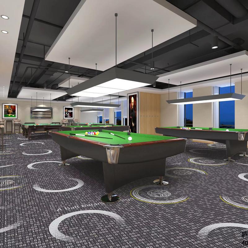 Luxury Printed Carpet for Hotel Billiard, Game, and Recreation Rooms – Wall-to-Wall Hallway and Private Room Flooring