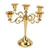 5 Arm Candlestick Holder Iron Retro Decorative Candle Holder Centerpiece for Home  