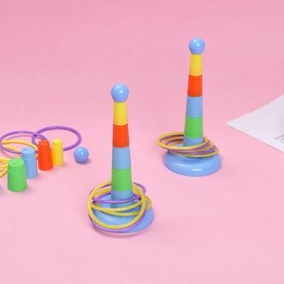 Açık Hava Oyunları için Gökkuşağı Katmanlı Çocuk Eğitici Halka Oyuncak