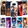 Anime Sword Art Online SAO Phone Case For Xiaomi Poco X7 X6 X5 Pro F7 Ultra Redmi 15C 15 13 13C 12 12C 10 10A 10C 9 9A 9C 9T Cov