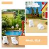 LEDMOMO Polar Bear Miniature 10-Piece Set (5 Designs) - Polar Bear Figurines, Animal Figurines, Resin, for Terrariums, Moss, Succulents, Bonsai,
