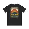 Montana Buffalo Art Deco T-Shirt | Retro Big Sky Country Bison Graphic Tee | Montana Pride Gift