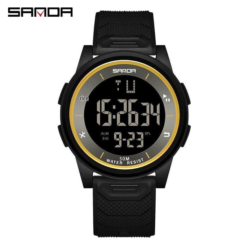 Sanda Ultra-thin Unisex Luminous Sports Wristwatch - Fashionable, Simple, Multifunctional, and Waterproof