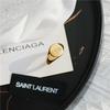 European Style 18k Rose Gold Plated Non-Fading Ring - High-End Brass Jewelry for Women