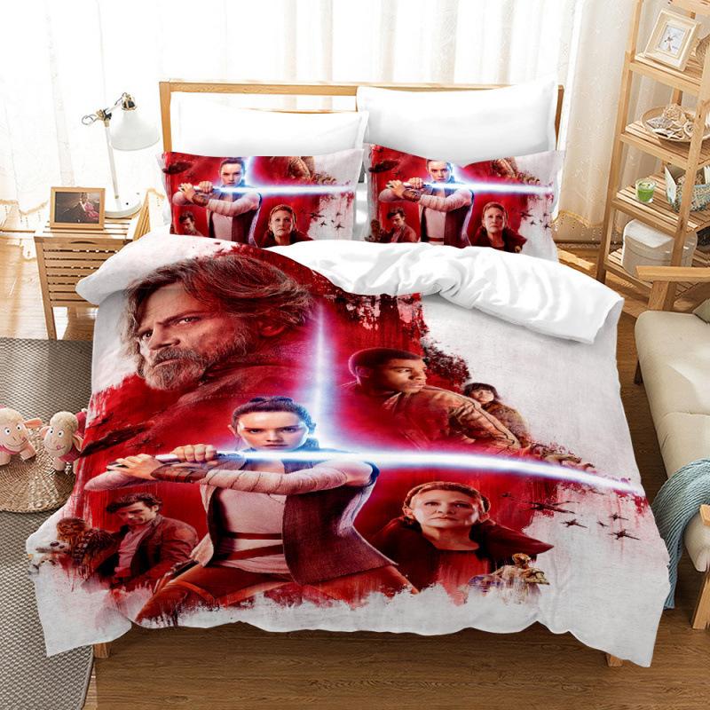 Star Wars Digital Printing Three-Piece 3D Home Textile Quilt Cover