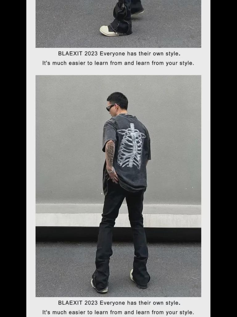 Americké High Street Džíny s roztřepeným lemem, bočním zipem, úzkého střihu a rozšířené pro muže