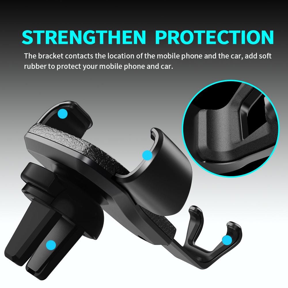 Gravity Car Mount GPS Mobile Phone Holder Vent Clip Installation For Skoda Fabia 1 2 Octavia A7 A5 Superb Rapid Yeti Karoq RS WT7