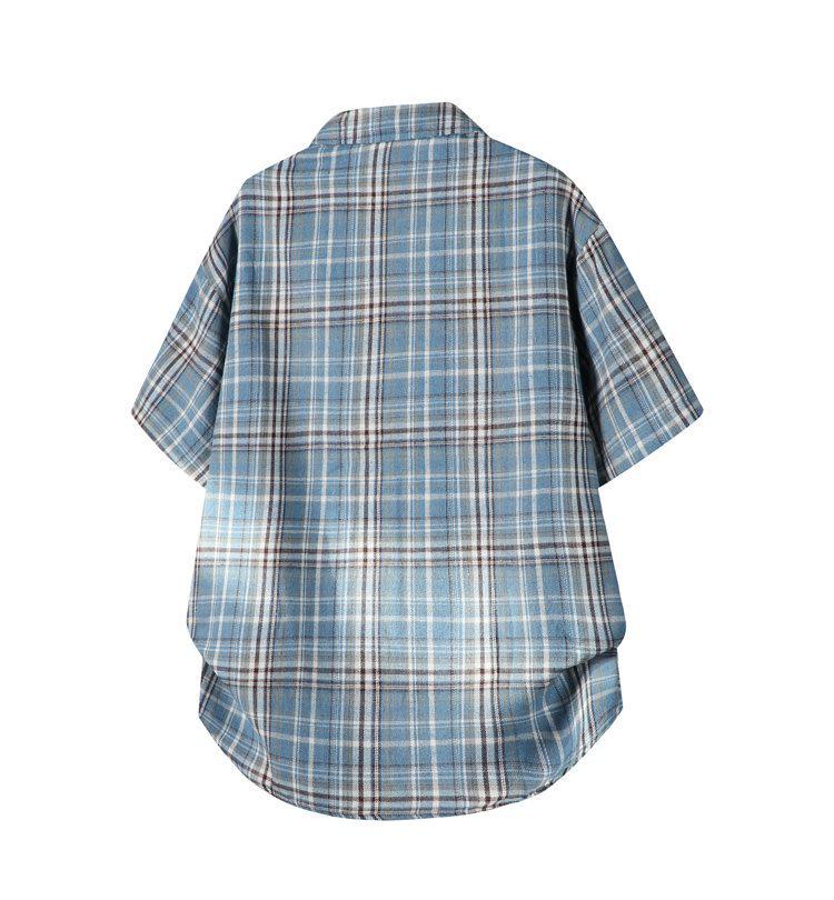 Special Offer: Men's Plus Size Retro Plaid Casual Short Sleeve Shirt
