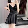 New Live Broadcast Women's Ice Silk Nightdress, Sexy Lace Suspender, Summer Thin Pure Desire Pajamas, Loungewear, Hanging Skirt
