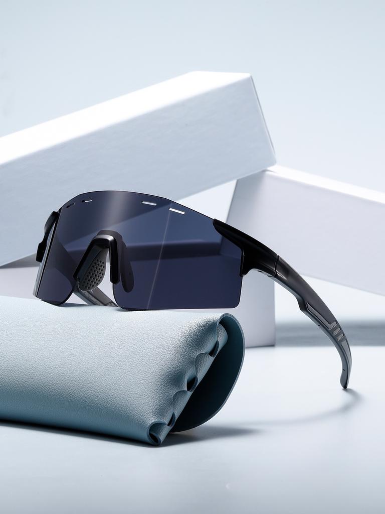 Farbwechselnde Sonnenbrillen für den Radsport, winddichte Outdoor-Sportbrillen, rutschsichere Schutzbrillen mit Sekundärspritzguss, großer Rahmen, 9061