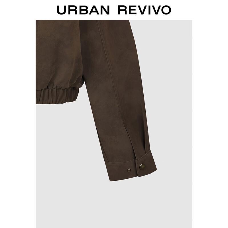 UR Women's Retro Lapel Elastic Waist Winter Jacket