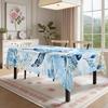 Watercolor Ocean Rectangle Table Cloth for Table Decor Kitchen Dining Waterproof Reusable Tablecloth for Table Indoor Outdoor