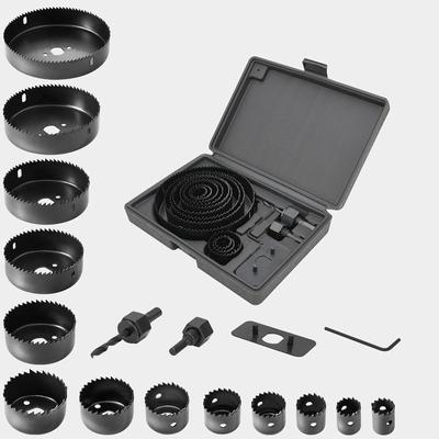 16-teiliges Lochsägen-Set aus Kunststoff, 19–64 mm, für Gipskarton- und Deckenbohrungen – grenzüberschreitend, 11-teilig