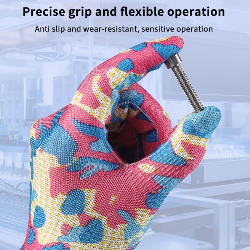 10 Pairs Gardening Labor Gloves for Women Nylon Outdoor Work Gloves Ideal for Planting Tasks