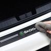 4pcs Carbon Fiber Car Door Sill Protector Stickers Badge For Skoda Rapid Scala Kodiaq Fabia Kamiq Karoq Octavia 2 3 A5 A7 VRS S xknw93