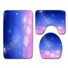 Gradual Change Pattern Toilet Floor Mat Three-Piece Bathroom Three-Piece Carpet Door Mat