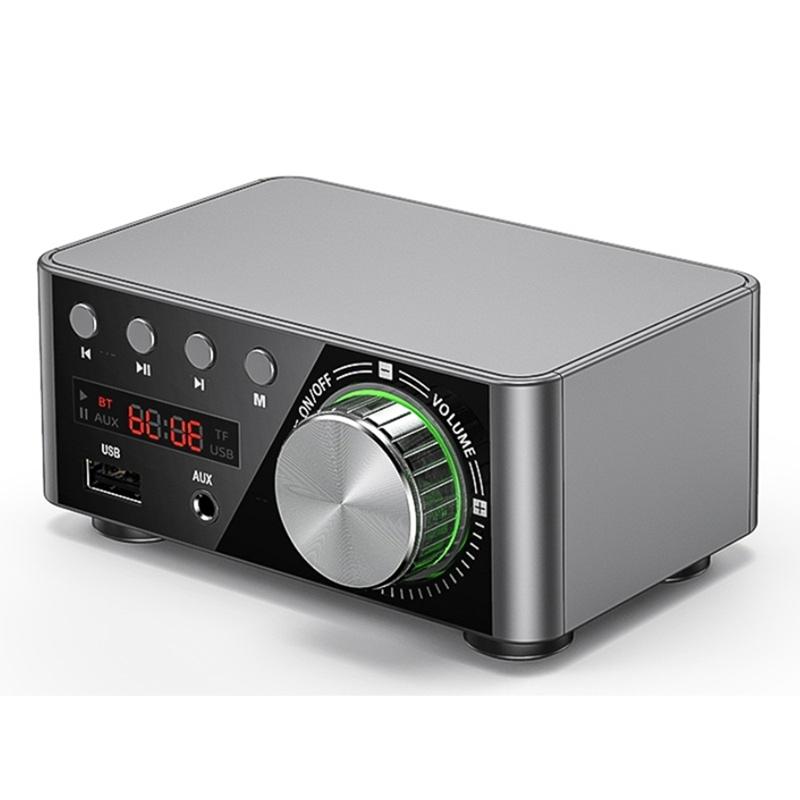 B03B-50W + 50W 100W Wzmacniacz Bluetooth 5.0 Cyfrowy Wzmacniacz Mocy Audio Klasa D USB AUX TF Kino Domowe Hifi Stereo