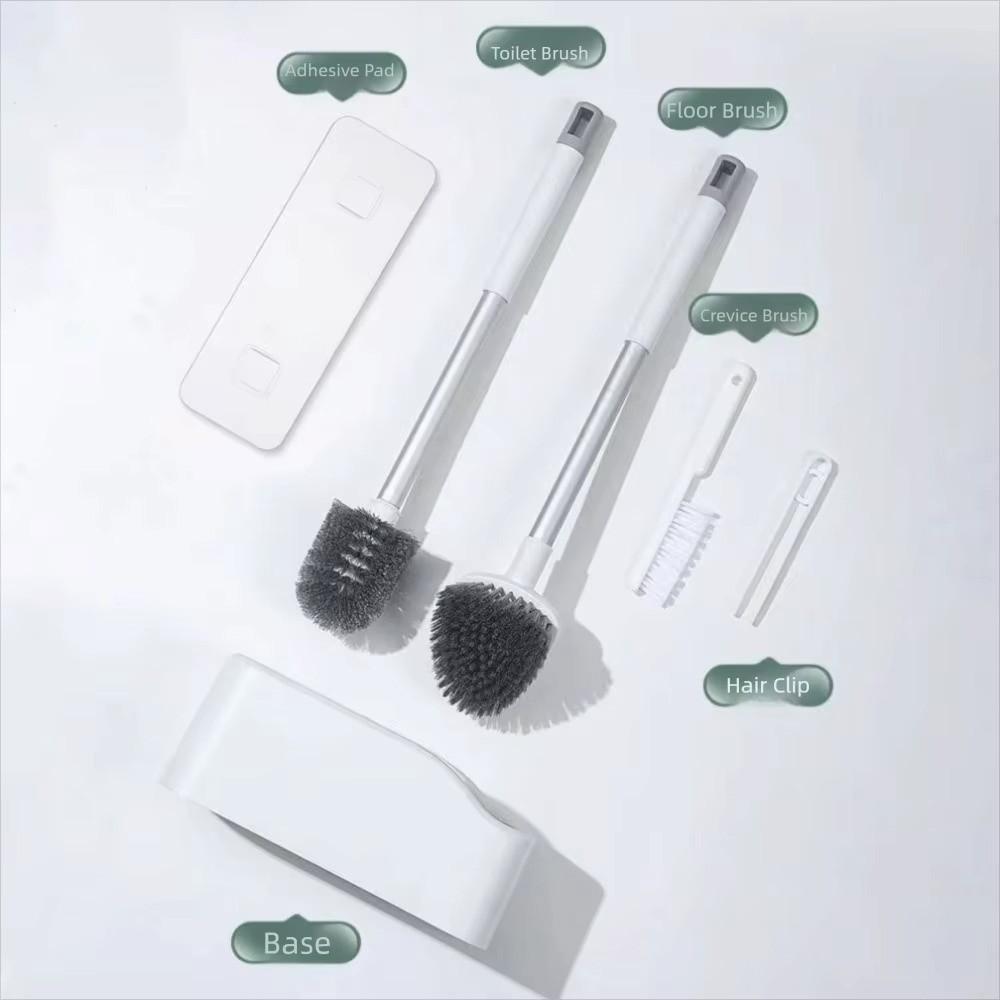 4-in-1 Bathroom Toilet Brush Long Handle WC Cleaning Brush  Toilet Washing