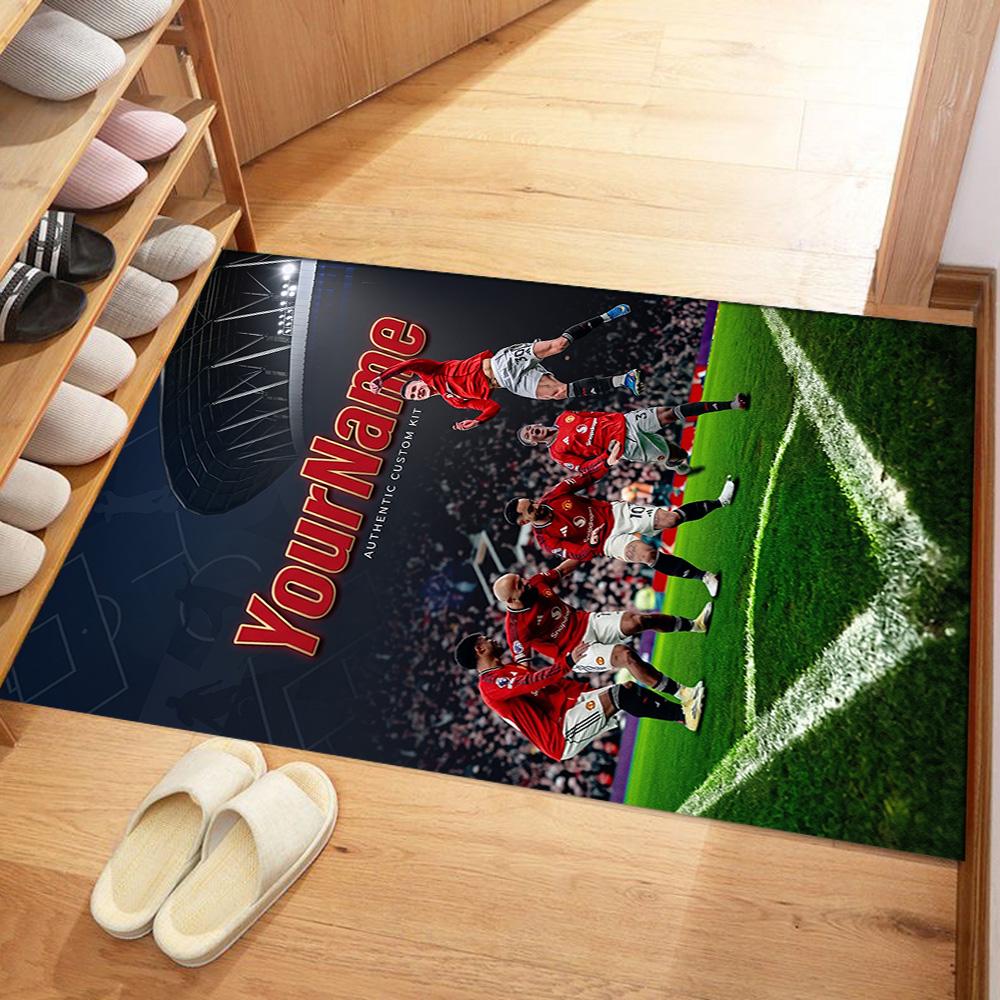 Manchester Personalized Text Floor Rug Office Rug Perfect for Dining Room Entryway Playrooms Study room Antislip Carpet Office home decor