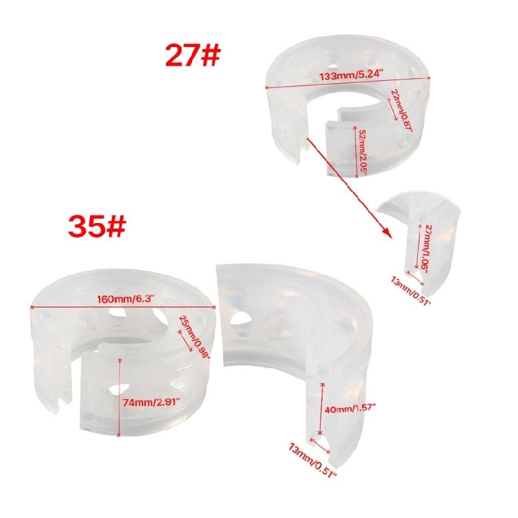 2Pcs Universal White Car Shock Absorbers Power Auto Buffer Spring Bumper