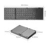 Wireless Bluetooth Keyboard with Touchpad, Russian-Spanish, Compatible with Phones, Tablets, Laptops