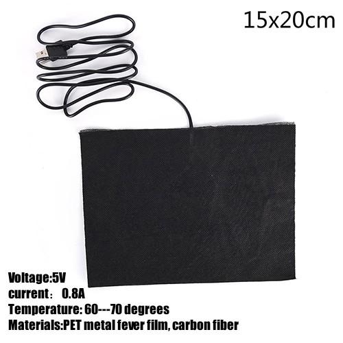 1 Set DIY USB Electric Heated Jacket Heating Pad Themal Warm Winter Heating Vest Pads For Outdoor  Heated Clothing