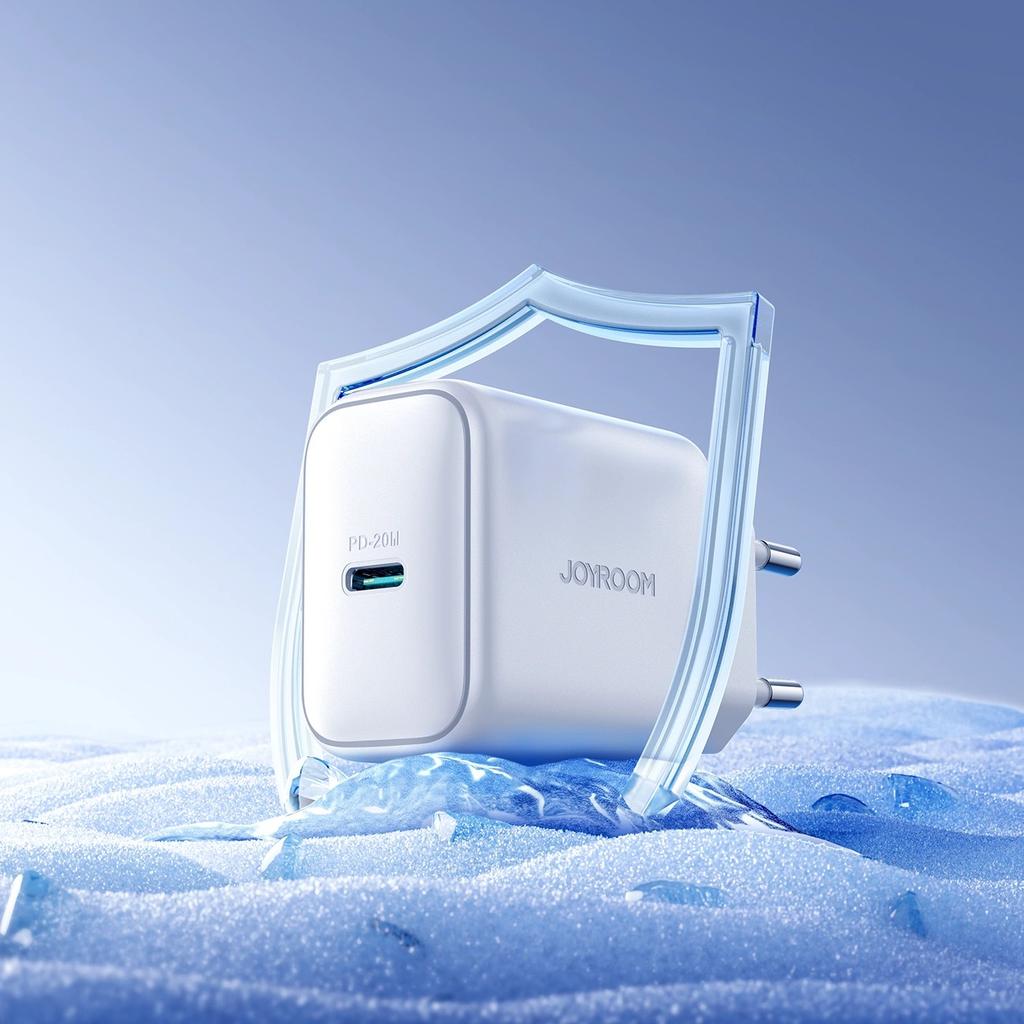 Joyroom JR-TCF20 20W USB-C PD Wall Charger - White | Includes 1m USB-C to Lightning Cable