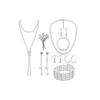 Set Collana e Orecchini Geometrici con Perle per Feste in Lega con Galvanica