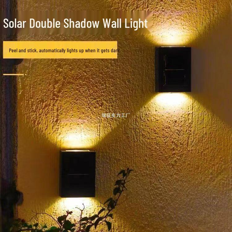 Waterproof Solar Outdoor Wall Light, Wireless Atmosphere Night Light for Balcony and Landscape Arrangement