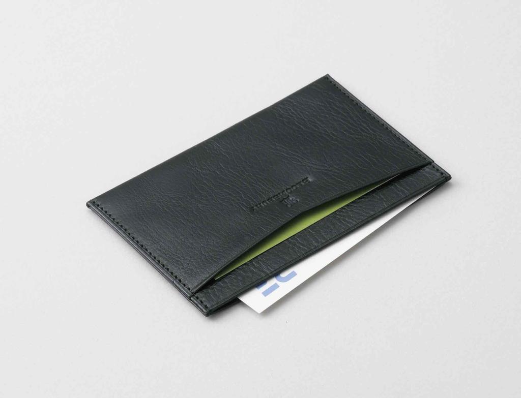 Reimei Fujii Business Card Holder BLOOMSBURY Single Business Card Leather Wine NN8006Z 7×12×1cm