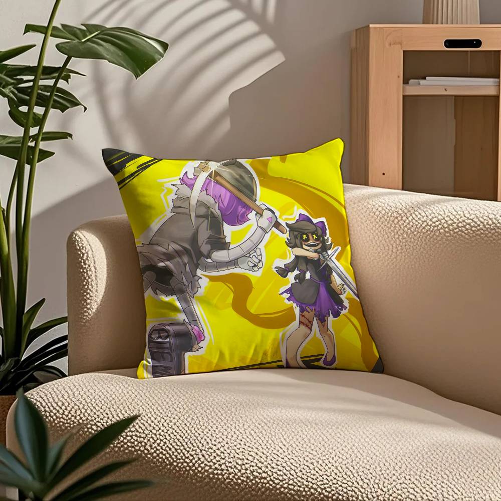 ANIME m-Murder d-Drones Kissenbezug Komfort Sofa Bett Seidig elegant Verdeckter Reißverschluss Benutzerdefinierte Dekorative Kissenhülle