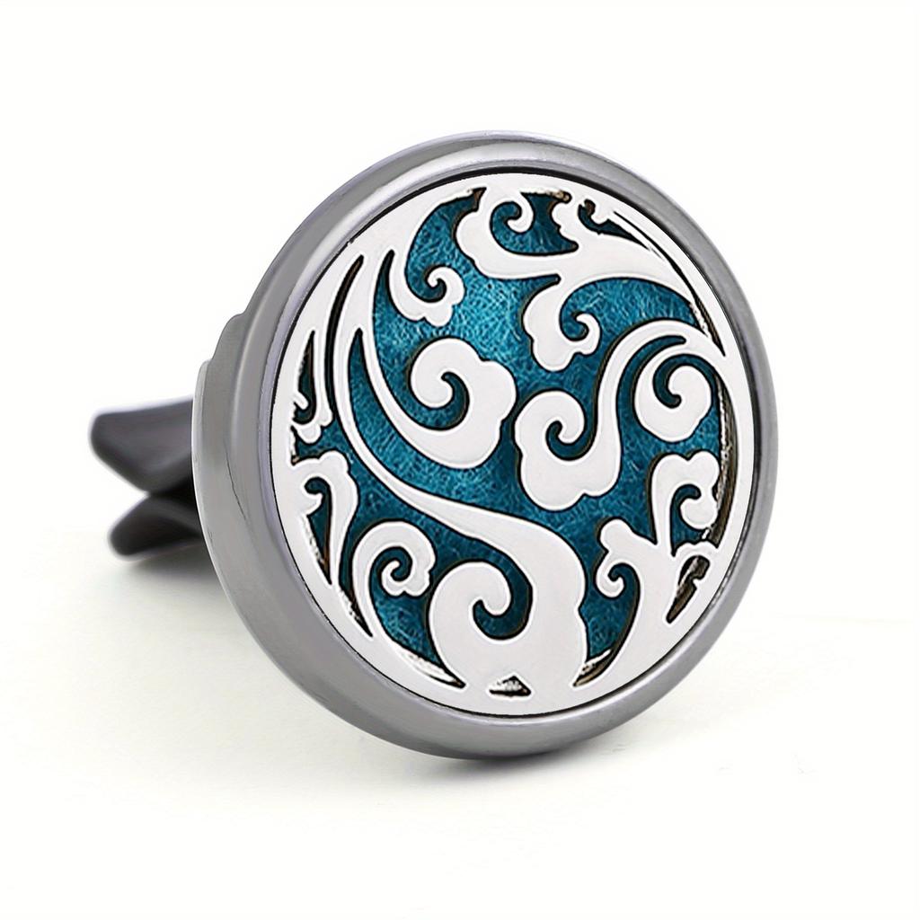 1pc Refillable Car Air Freshener Perfume Diffuser Clip, Auto Air Vent Car Interior Car Aromatherapy Diffuser With 10pcs Pads