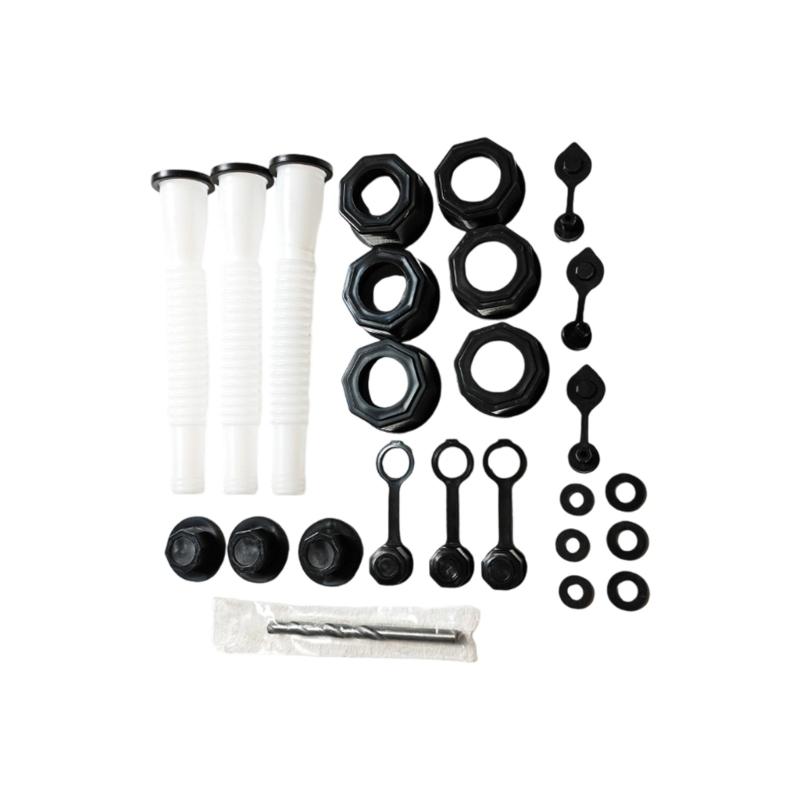 Gas Can Spout Tool Gas Can Spout Nozzles with Screw Collar Caps for 1/2/5/10 Gallon Fuel Containers
