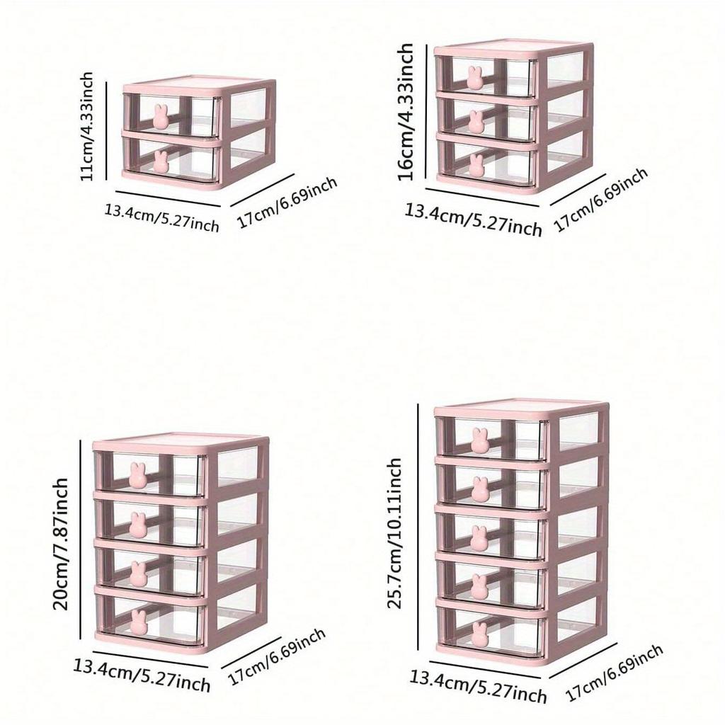 Countertop Storage Box, Makeup Storage Container, Desktop Drawer Type Storage Box, Hair Accessories Sundries Storage Rack