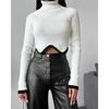 Women's Autumn and Winter High Waist Splicing Casual Long Pants