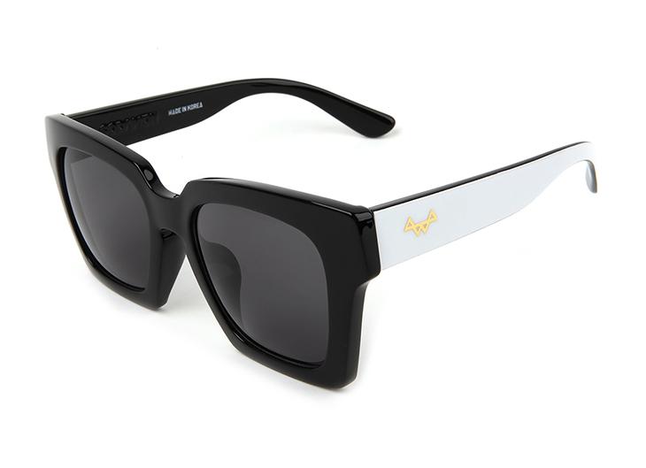 Sodamon Horn-Rimmed Sunglasses Fashion Black Sunglasses Mirror Sunglasses Ht602-C04