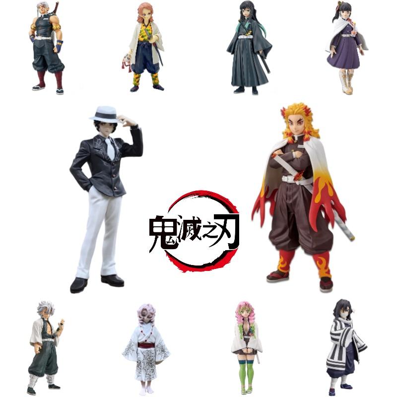 Komplettes Set von Demon Slayer Anime-Figuren Tanjiro Zenitsu Inosuke Nezuko 16cm Höhe