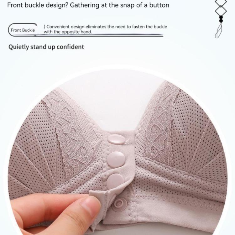 Large Size Breathable Adjustable Ladies Bra Push Up Beautiful Back Thin Section Without Steel Ring Breastfeeding Mom Underwear