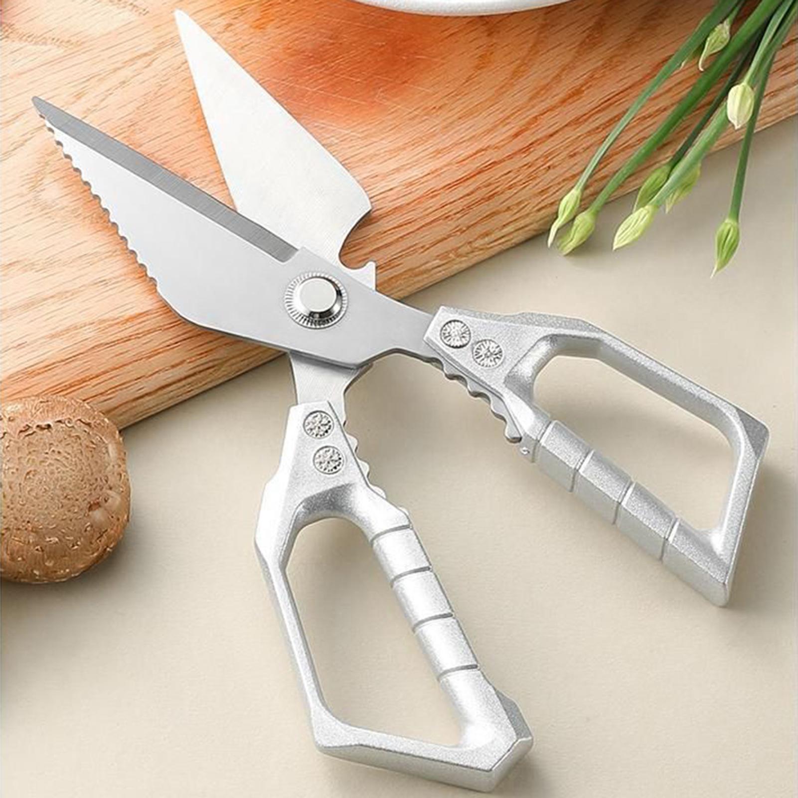 

Кухонные ножницы из нержавеющей стали, прочные ножницы для куриных костей, многофункциональные ножницы для уничтожения рыбы, домашние ножницы для еды CHINA