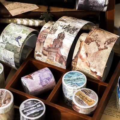 1pcs/1lot Decorative Adhesive Tapes  Old Letter from Akeno Junk Journal DIY Paper Japanese Masking Scrapbooking Stickers