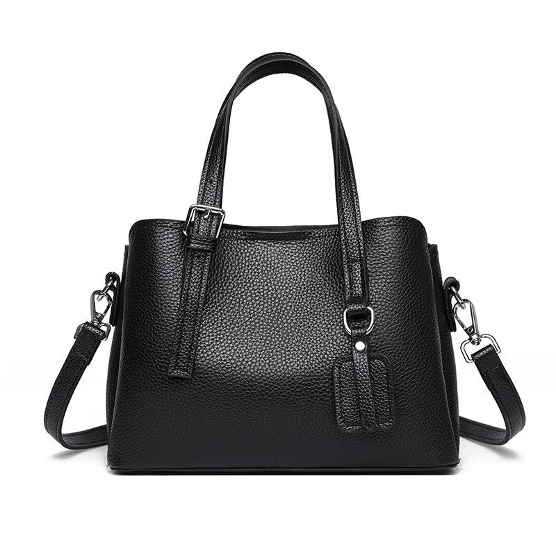 First layer cowhide handbag commuter bag women's new high-end messenger bag mother bag women's bag
