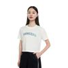 MLB Round Neck Short Sleeve Letter Summer Breathable High-Value T-Shirt Women Tops White 3FTSM0553-50IVS