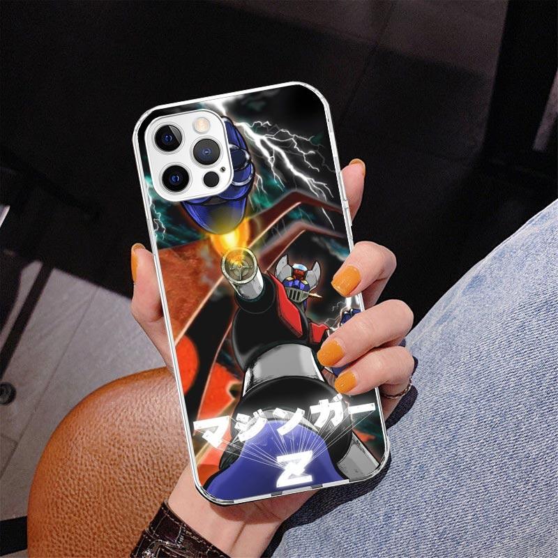 Manga Mazinger Z Anime Phone Case For iPhone 17 Air 16 Pro Max 16E 15 + 14 Plus 11 12 13 Mini 7 8 SE Gift Print Cover Fundas 17